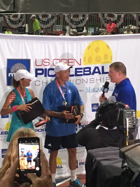 Media Coverage after a win at the US Open 2018, Lisa Naumu, Scott Moore, Pickleball Events